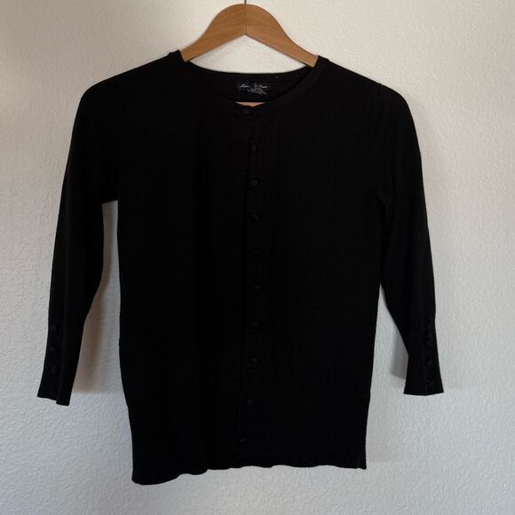 Black button up cardigan - Picture 4 of 5